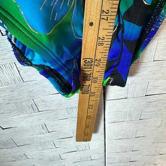 Croft & Barrow women’s one piece swimsuit floral crisscross back plus size - Picture 8 of 11